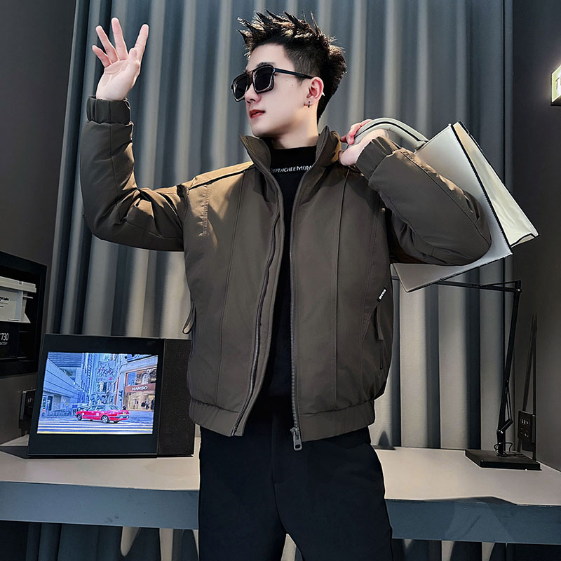 MF92-P138控188冬季社会小伙加厚保暖立领棉衣棉服外套黑色2,男装棉衣,电商A220