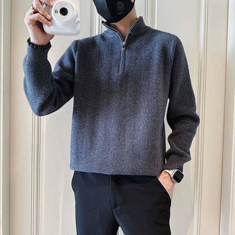 SM74-P68控98社会小伙店主风男潮毛衣针织衫白3,男装针织衫/毛衣,电商A220