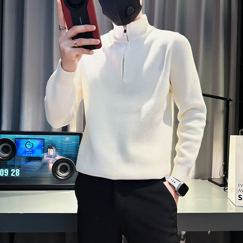 SM74-P68控98社会小伙店主风男潮毛衣针织衫灰2,男装针织衫/毛衣,电商A220