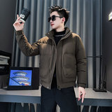 MF95-P138控188冬季社会小伙加厚保暖立领棉衣棉服外套咖色2，男装棉衣，电商A220