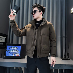MF95-P138 控188  冬季社会小伙加厚保暖立领棉衣棉服外套  咖色2图片