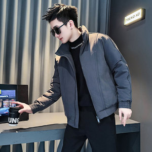 MF91-P138 控188 冬季社会小伙加厚保暖立领棉衣棉服外套 紫色2图片