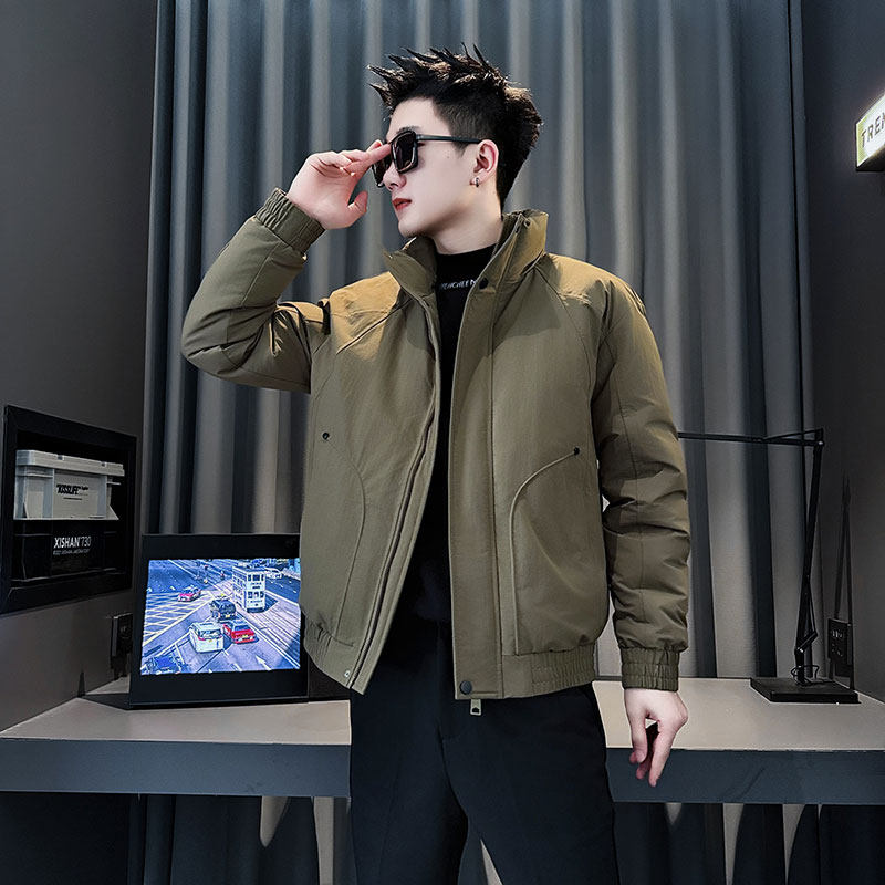 MF94-P138控188冬季社会小伙加厚保暖立领棉衣棉服外套绿色1,男装棉衣,电商A220