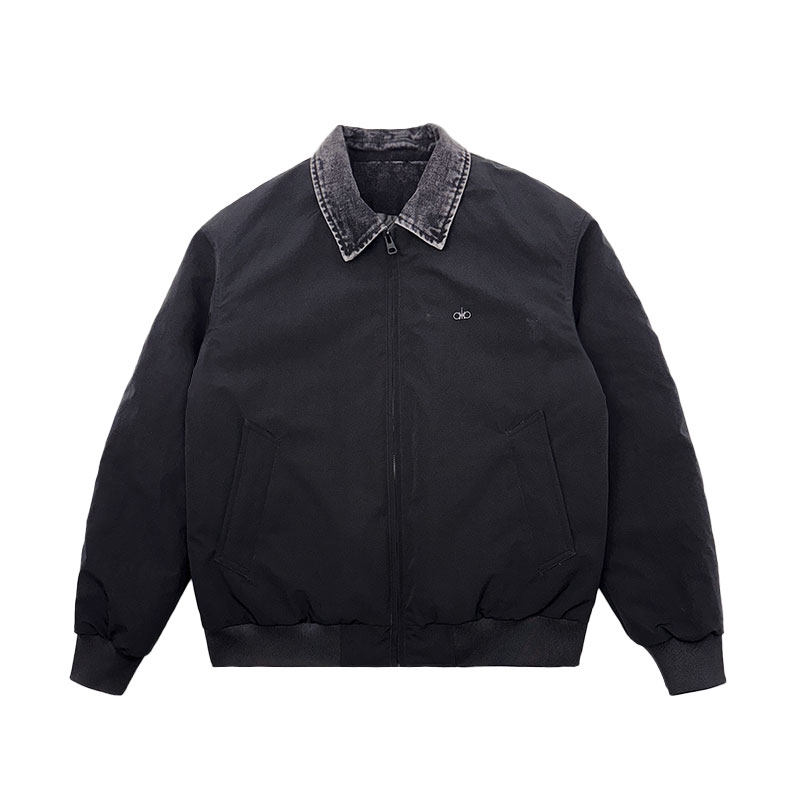 MF90-P148控198冬季社会小伙加厚保暖立领假两件棉服外套灰色2,男装棉衣,电商A220