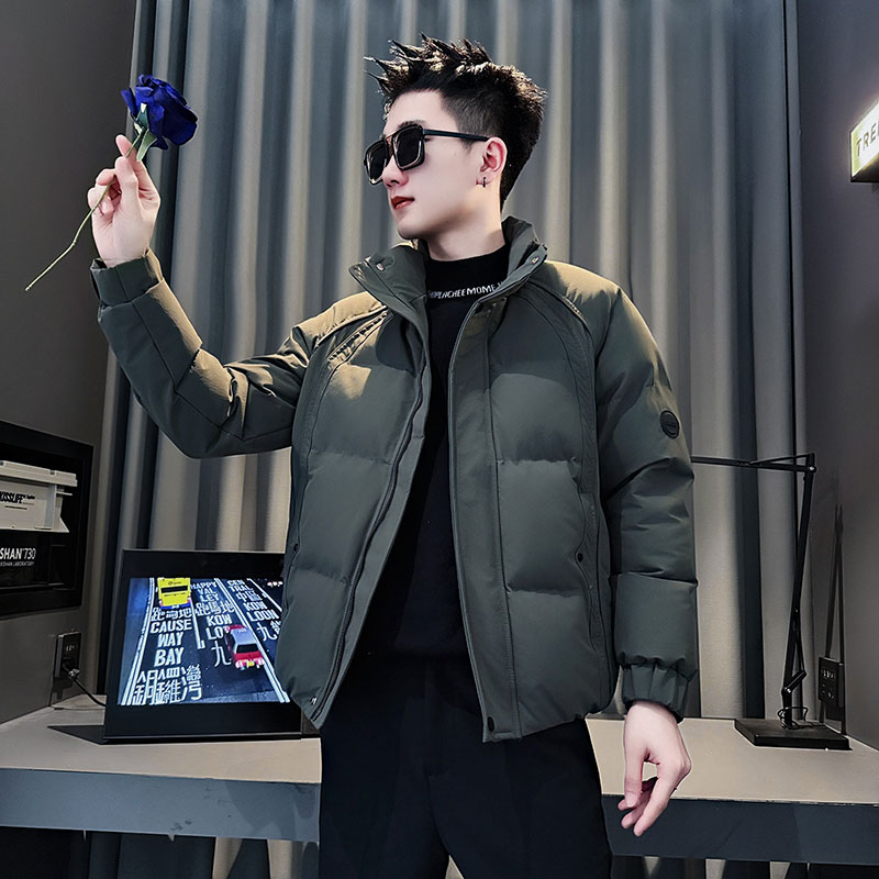 MF83-P138控178冬季社会小伙加厚保暖立领棉衣棉服外套绿色2,男装棉衣,电商A220