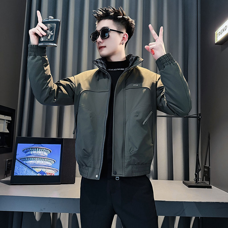 MF99-P138控178冬季社会小伙加厚保暖立领棉衣棉服外套绿色1,男装棉衣,电商A220
