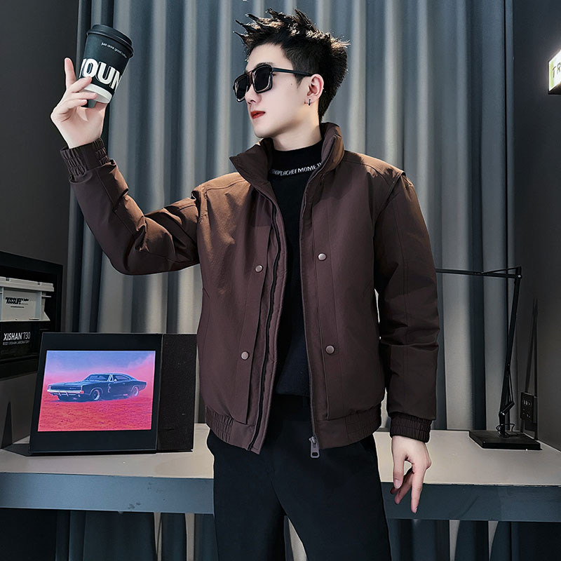 MF81-P138控178冬季社会小伙加厚保暖立领棉衣棉服外套黑2,男装棉衣,电商A220