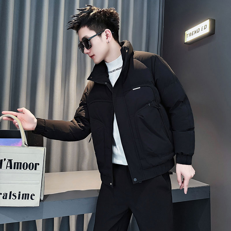 MF86-P138控178冬季社会小伙加厚保暖立领棉衣棉服外套黑色1,男装棉衣,电商A220