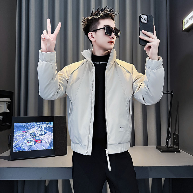 MF85-P138控178冬季社会小伙加厚保暖立领棉衣棉服外套黑色1,男装棉衣,电商A220