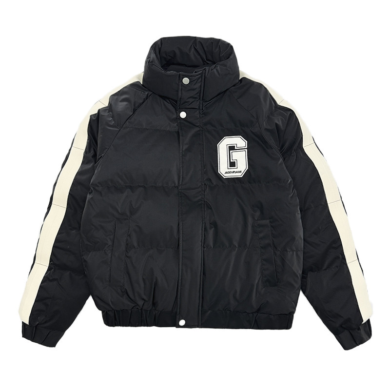 MF54-P138控178冬季社会小伙店主风保暖立领棉衣棉服外套黑2,男装棉衣,电商A220