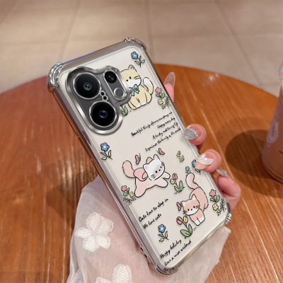 可爱小喵适用vivos30手机壳vivo卡通s30promini硅胶套镜头全包气囊防摔透明软vovis女pro新款vos迷你mini创意
