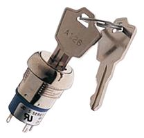 E-Switch 键锁开关 双刀双掷 4A 125VAC KO130OA126