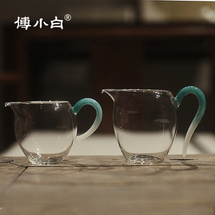 台湾玻璃公道杯翊口茶海怡然公杯耐热高档手工和器高端分茶器