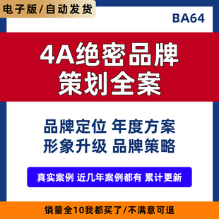 2023品牌策划案4A广告公司创意全案年度创意营销规划方案宣传策略