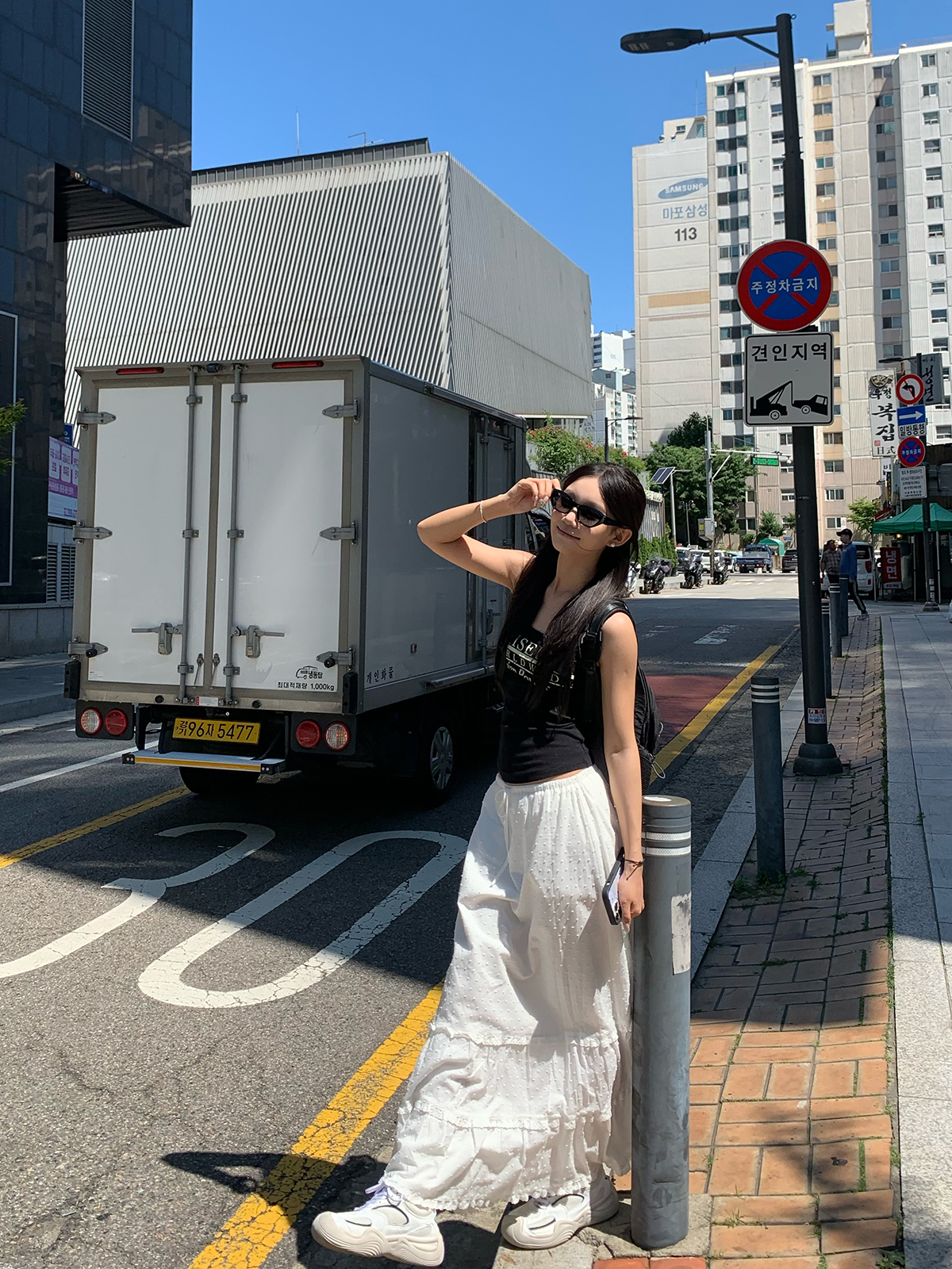 长裙a字裙甜美波点质感