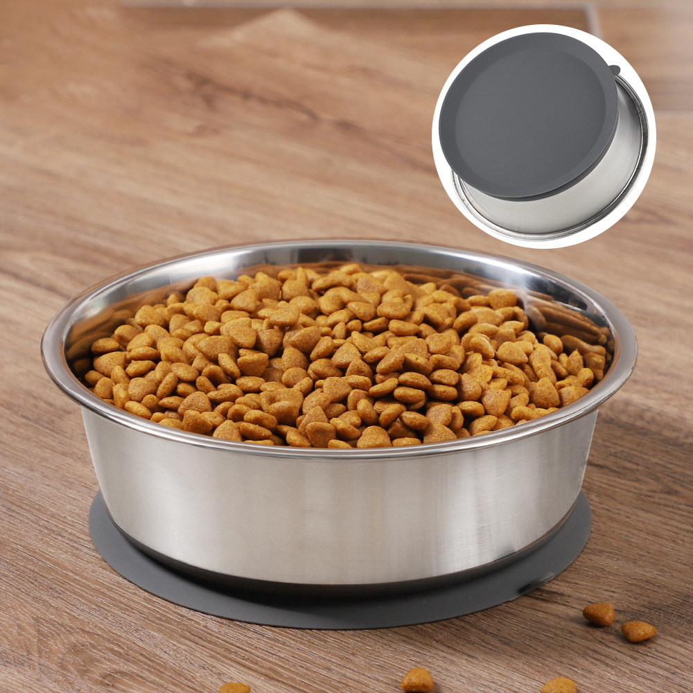 狗盆不锈钢防打翻硅胶吸盘狗碗猫碗狗狗饭盆食盆大中小型犬喝水盆,宠物/宠物食品及用品,猫狗碗/慢食碗,淘宝优惠券,粉丝福利购,淘宝优惠卷