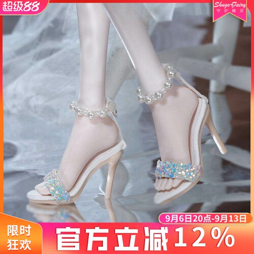 正版bjd娃鞋四分高跟脚女
