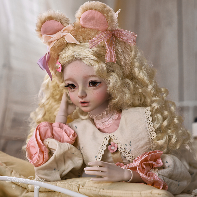 正版田园风妆面兽耳4分bjd娃娃