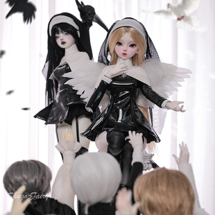 正品 四分bjd女娃Satani萨塔妮Joan珠珠修女风菲比树脂娃娃全套