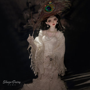 官方正品3分bjd女娃栀柔民国风连衣裙玩偶SD树脂关节可动人形玩偶