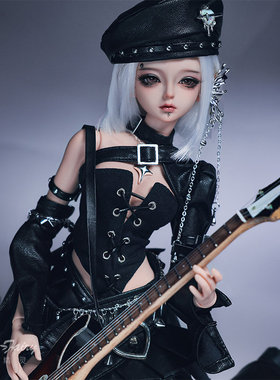 bjd正版娃娃camilla卡米拉四分摇滚吉他手人形玩偶手工自制包邮女