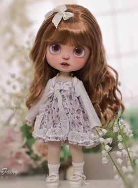 正品6分bjd女娃娃Lime粟米蓬蓬碎花裙可爱玩偶SD关节可动人形玩偶
