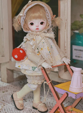 原创正版6分BJD女娃Ramo软妹SD关节可动玩偶可爱玩偶全套手工娃娃