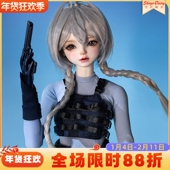 2026新款 原创bjd娃娃苏小柠兔子警官现代休闲风四分sd人形玩偶女