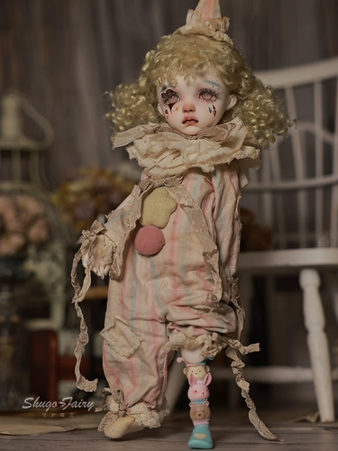 Подлинная 6 -точка BJD Doll Sekino Tiber Zezi Old Clown Retro Retro Resin Doll SD Psseudo Pseudo