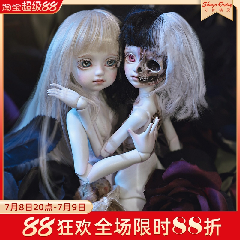 翻转bjd娃娃诅咒天使伊芙琳套装