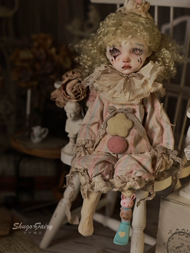 Подлинная 6 -точка BJD Doll Sekino Tiber Zezi Old Clown Retro Retro Resin Doll SD Psseudo Pseudo