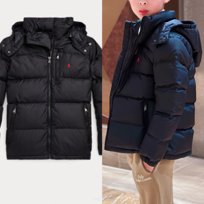 冬款童装儿童羽绒服刺绣小马90白鹅绒羽绒男女童简约休闲保暖外套