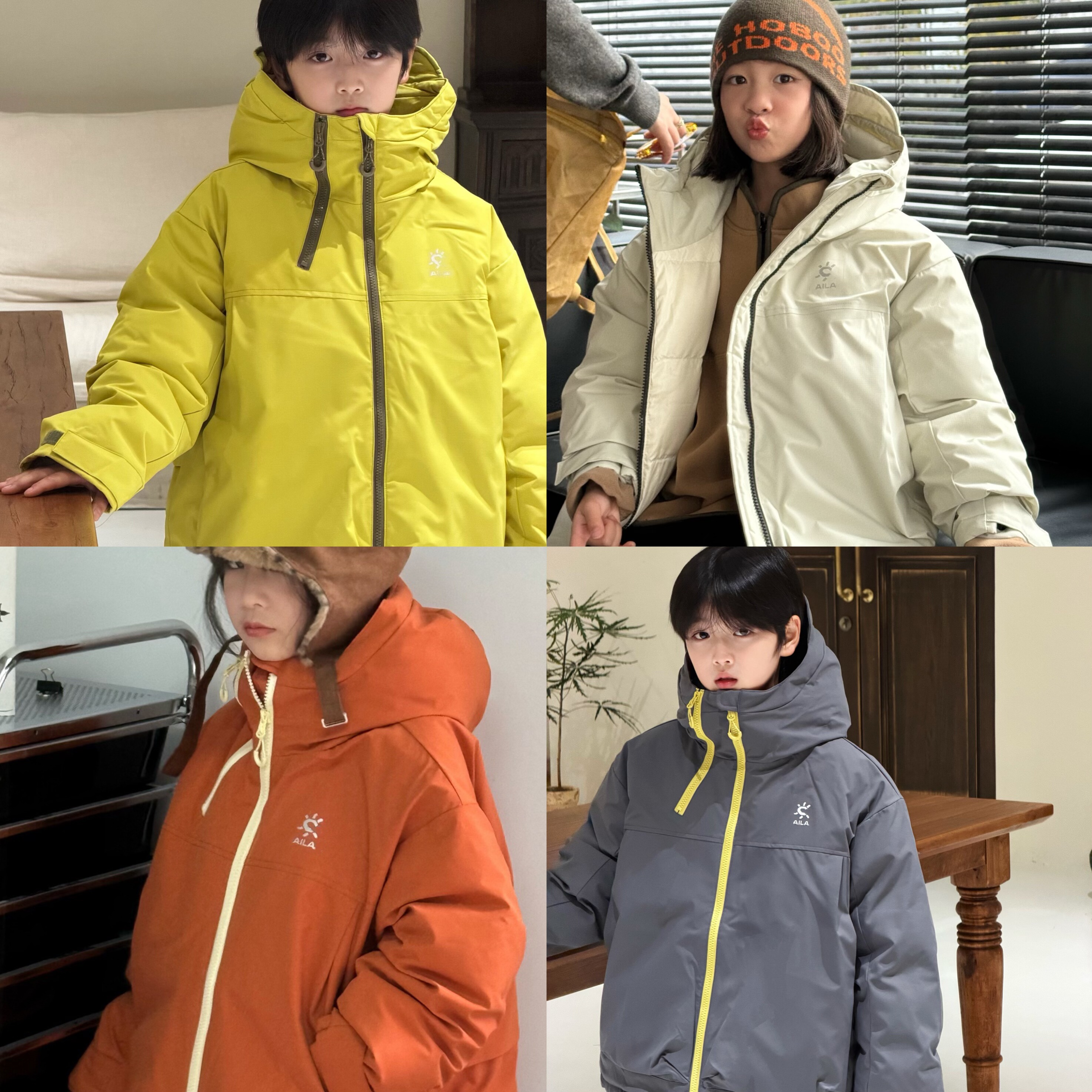 户外防风防水冲锋衣太阳羽绒服90安心绒保暖加厚男女童羽绒服外套