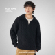 针织衫 IDLE IDOL黑色翻领麻花毛衣简约男休闲慵懒风松弛风长袖