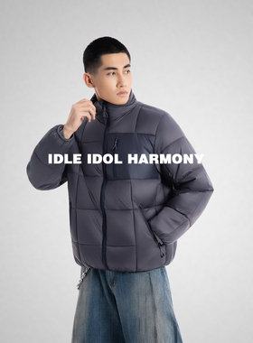 IDLE IDOL冬季新款男女立领棉服加厚保暖防风面包服时尚百搭外套