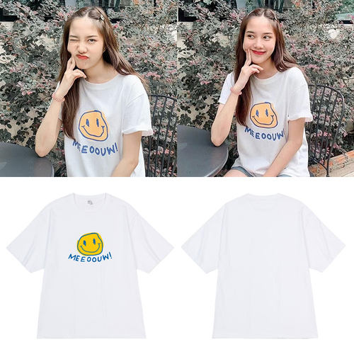 FreenBecky粉红理论Freen周边同款衣服卡通可爱印花宽松短袖T恤夏