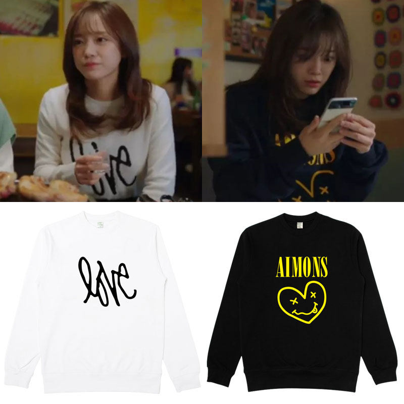 社内相亲申夏莉金世正同款衣服宽松圆领套头卫衣加绒薄男女春秋冬