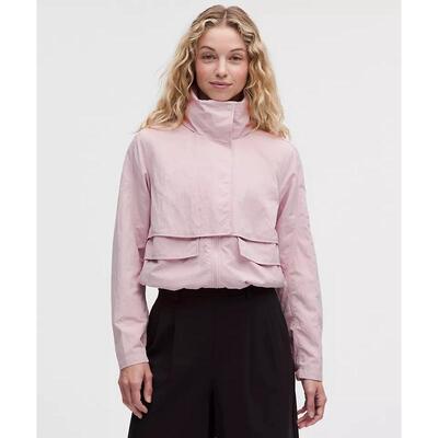 海外代购lululemon/露露乐蒙女士外套经典版型粉色日常休闲通勤
