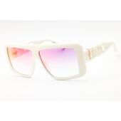 代购 GUESS女士太阳镜防紫外线抗眩光清晰视野轻盈佩戴白色方形框