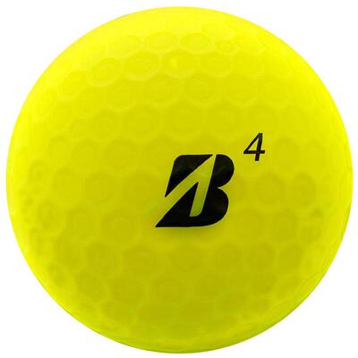 海外代购Bridgestone高尔夫球减少侧旋增加容错性哑光黄彩色