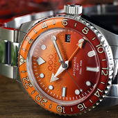 25.NE.BAND.SS男士 Order Out 001 OUT ORDER 机械手表橙色