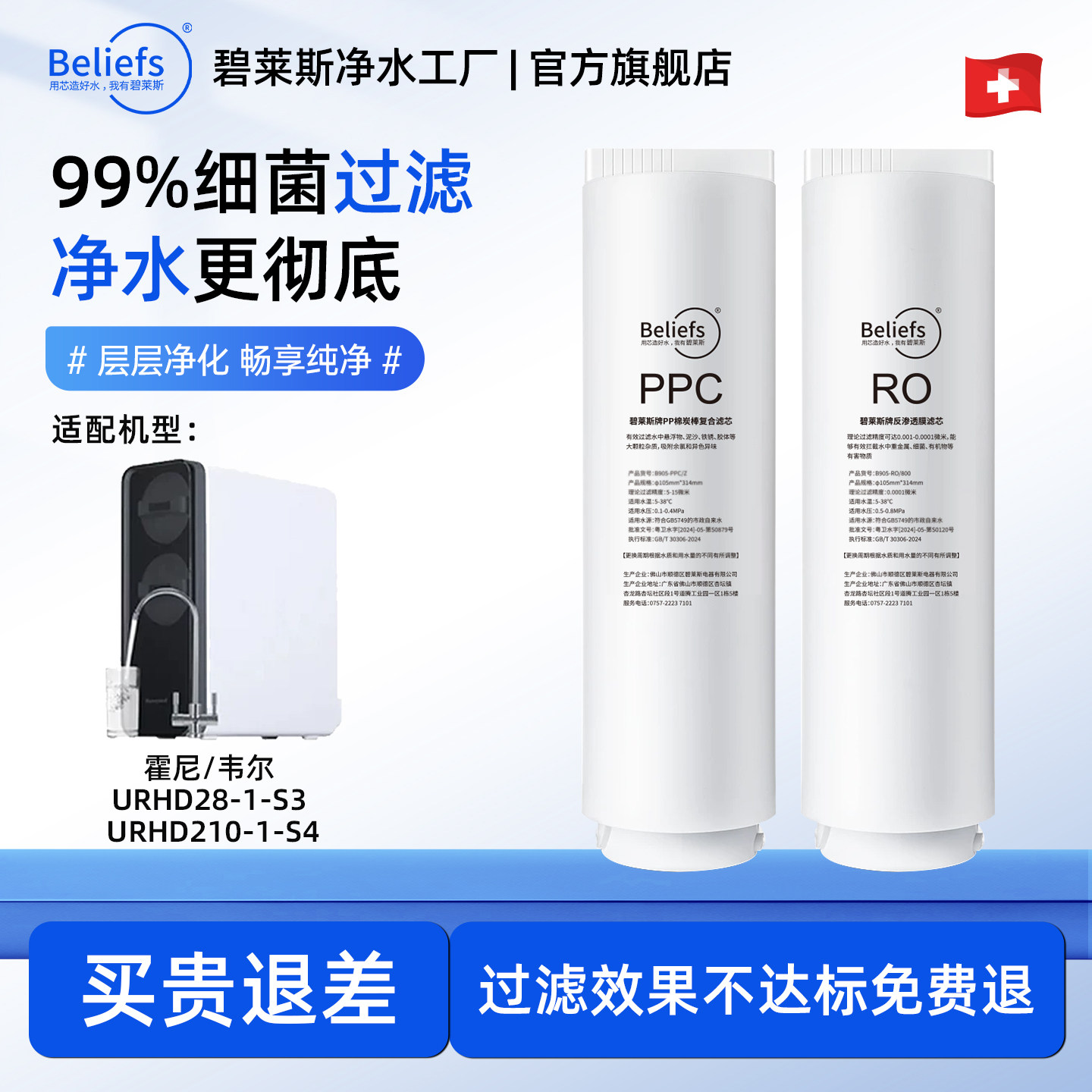 适用霍尼韦尔滤芯URHD1-28-S3