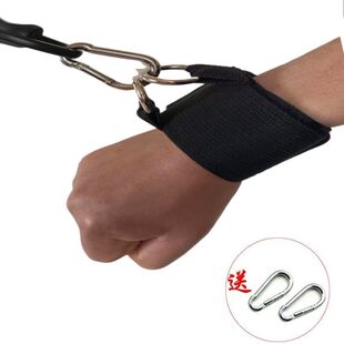 龙门架手腕扣训练绑带脚踝器械拉力绳手臂力量三角肌运动护具配件