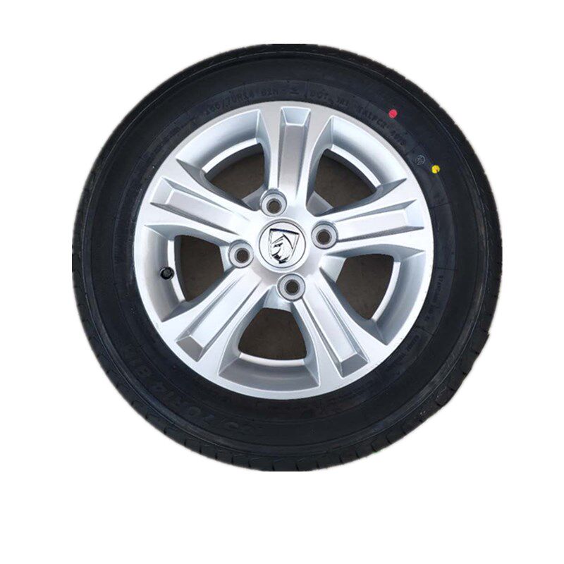 包邮原装宝骏310铝合金14寸5J 轮毂全尺寸轮胎总成165/70R14 81H
