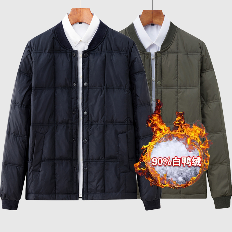 羽绒服保暖内胆男士秋冬季新款中老年爸爸内穿短款保暖小棉袄上衣 - 淘宝联盟商品