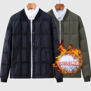 中老年爸爸内穿短款 新款 保暖小棉袄上衣 秋冬季 羽绒服保暖内胆男士