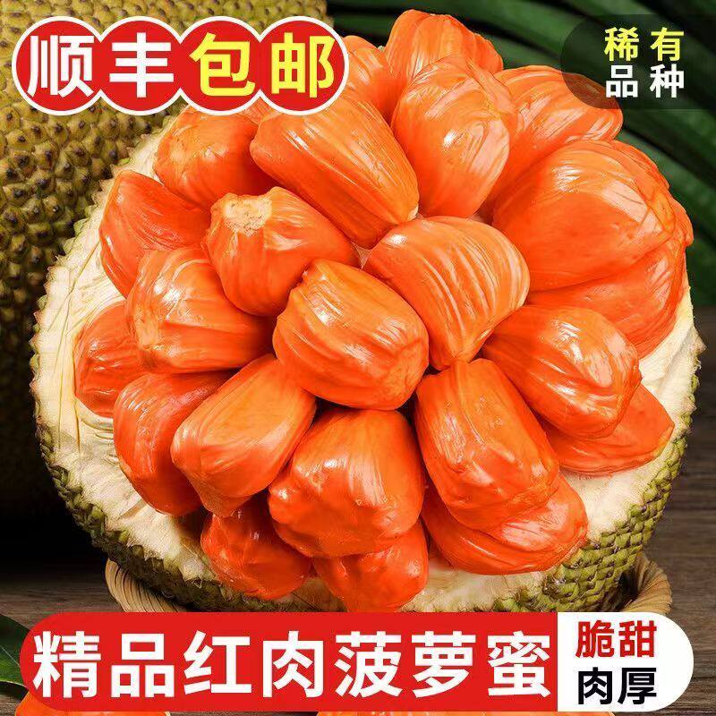正宗进口印尼红肉菠萝蜜大果干苞脆甜一整个新鲜水果批发顺丰包邮