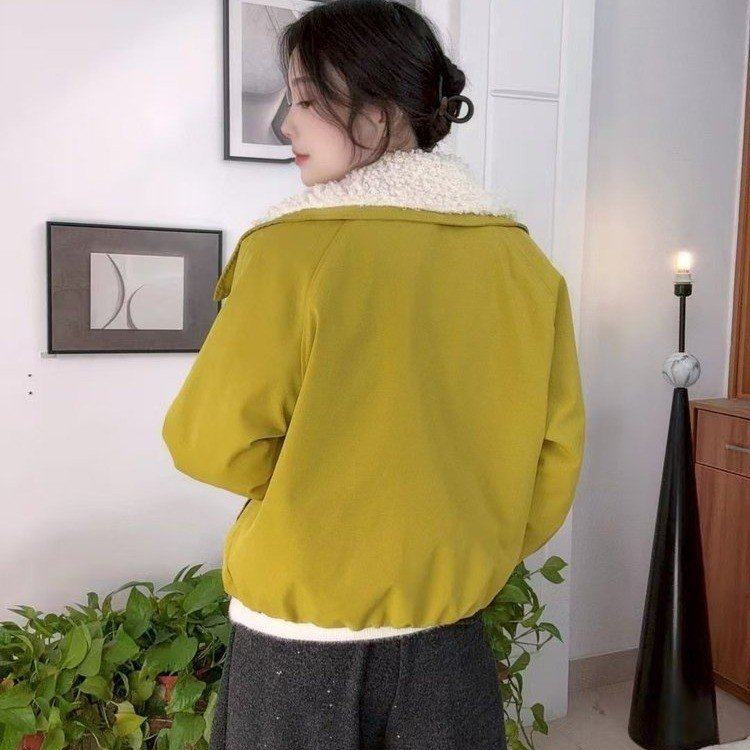 原版直播爆款2025冬季新款时尚拼色洋气百搭减龄外套上衣