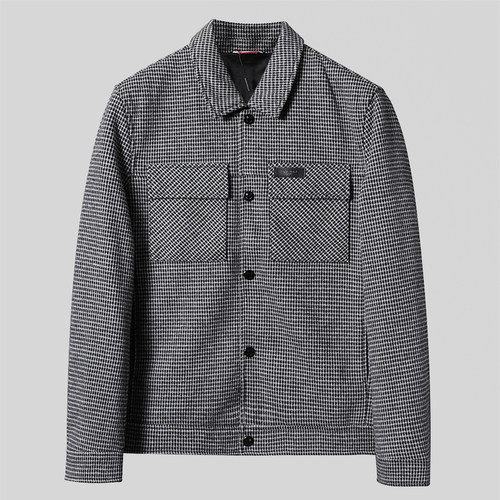 含羊毛千格鸟夹克男装外套