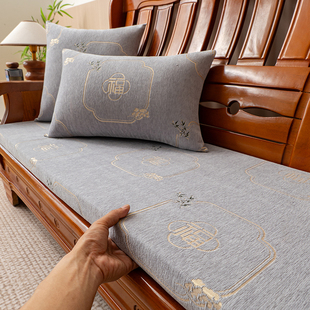 中式实木沙发坐垫红木沙发垫高密度海绵座垫老款沙发垫防滑可拆洗